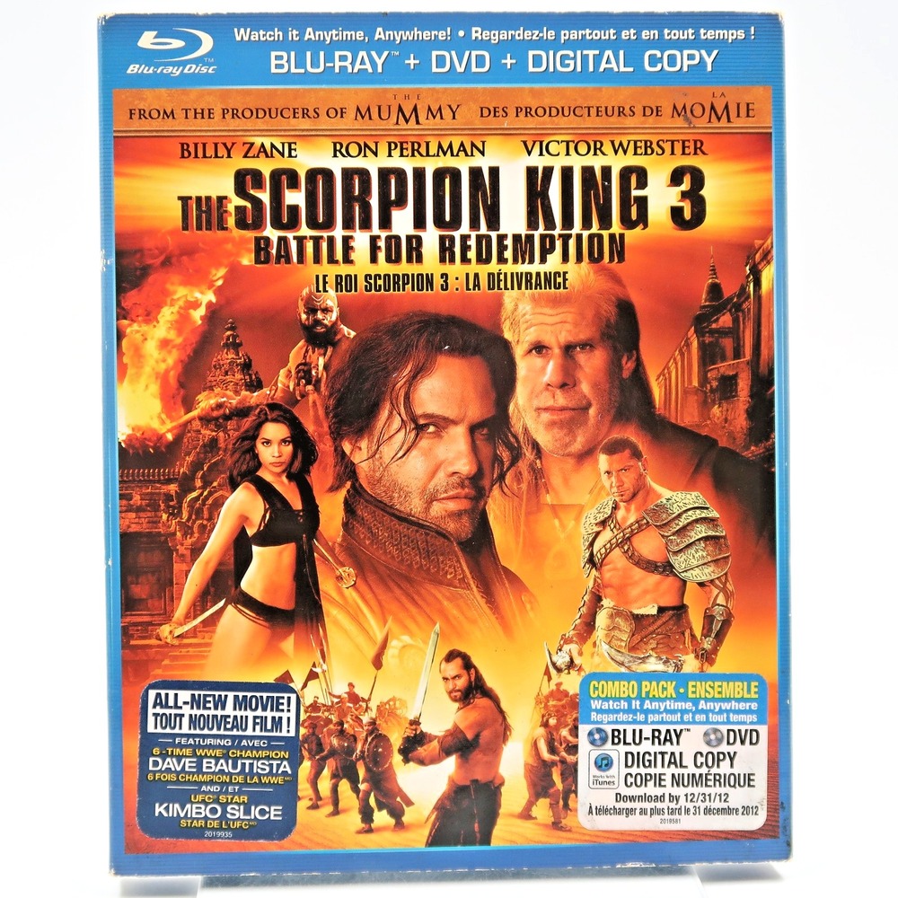 The Scorpion King 3 Battle for Redemption Blu-ray DVD Billy Zane Ron Perlman